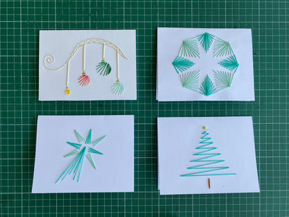 PACK 4 Tarjetas Navideñas