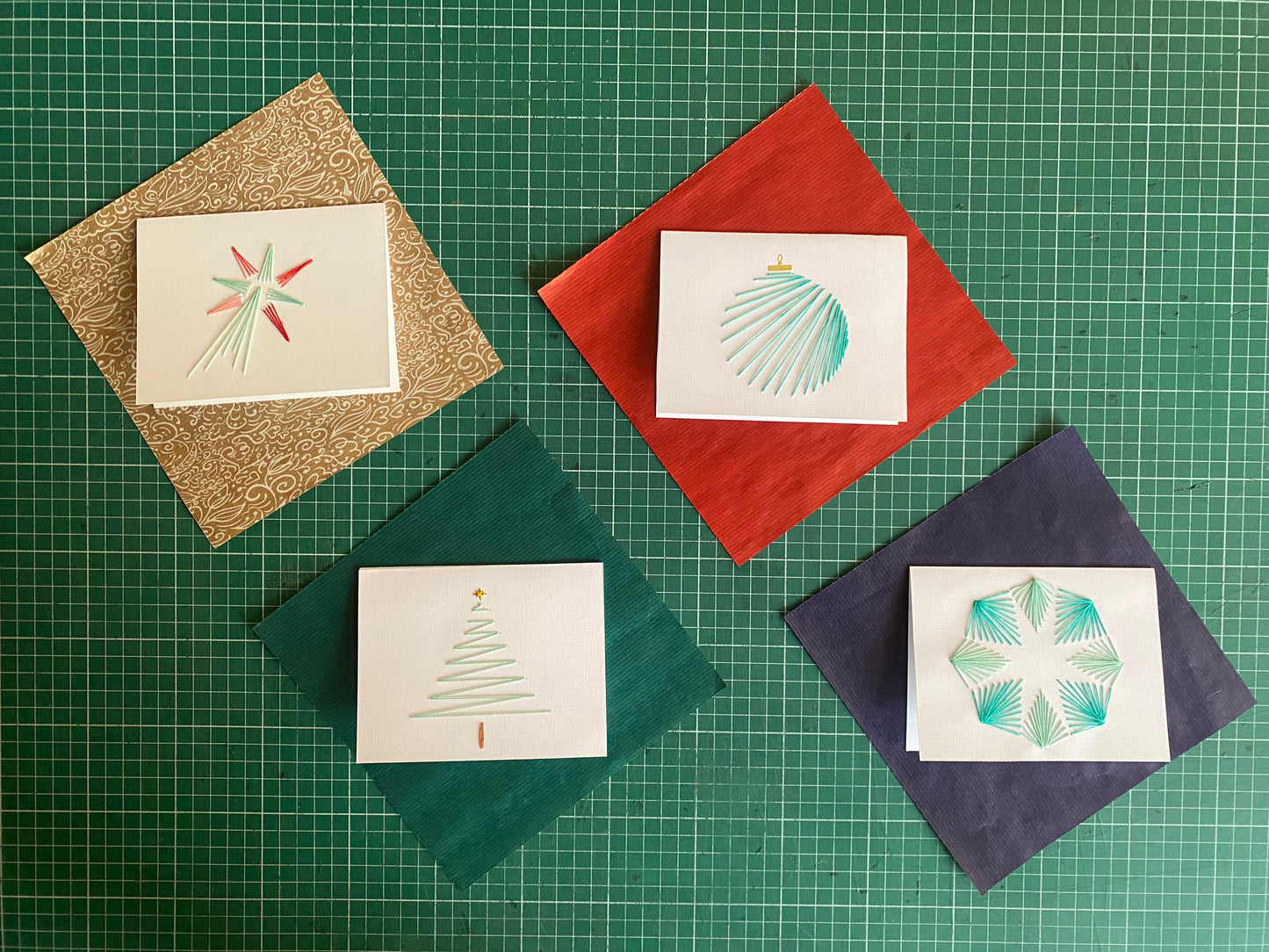 PACK 4 Tarjetas Navideñas