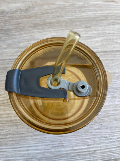 Vaso + bombilla vidrio